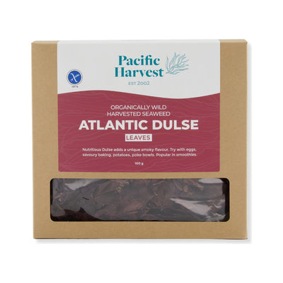Pacific Harvest Atlantic Dulse Leaves 100g, front of pack
