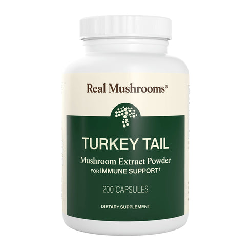 Turkey Tail Extract 200 Capsules by Real Mushrooms