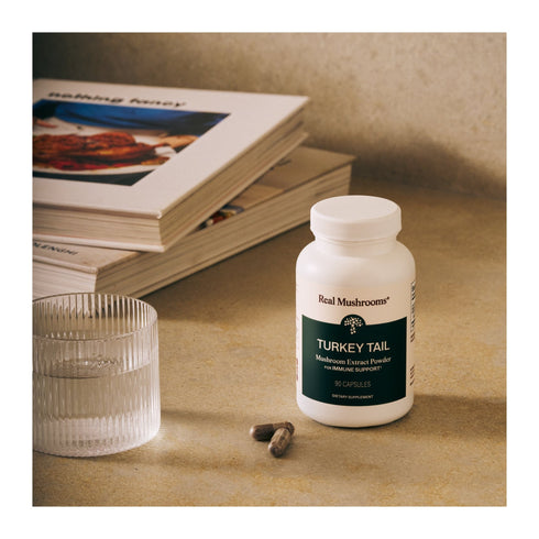 Turkey Tail Extract 200 Capsules by Real Mushrooms