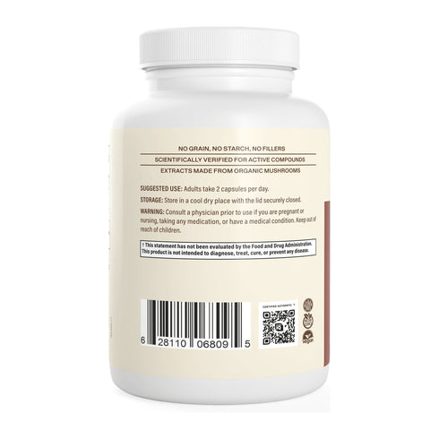 Reishi 415 90 Capsules by Real Mushrooms