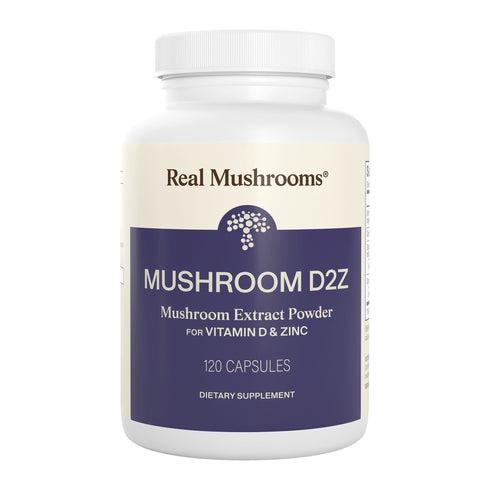 Mushroom D2 120 Capsules by Real Mushrooms