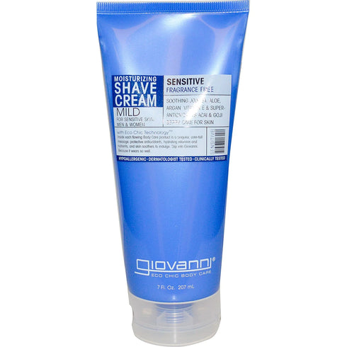 Sensitive Fragrance Shave Cream 207ml-GIOVANNI-Matakana Pharmacy