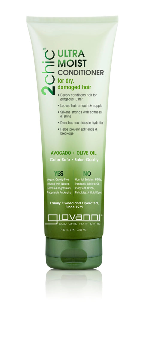 2CHIC Ultra Moist Conditioner Avocado 250ml-GIOVANNI-Matakana Pharmacy