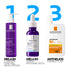 Mela B3 Niacinamide Clarifying Cleanser 200ml shown with usage information
