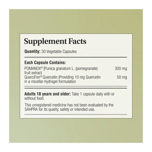 Phytopure Quercetin + Pomegranate 30 Capsules by Phytoceutics