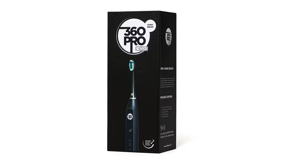 360PRO EVO Sonic Toothbrush (Black) Matakana Pharmacy