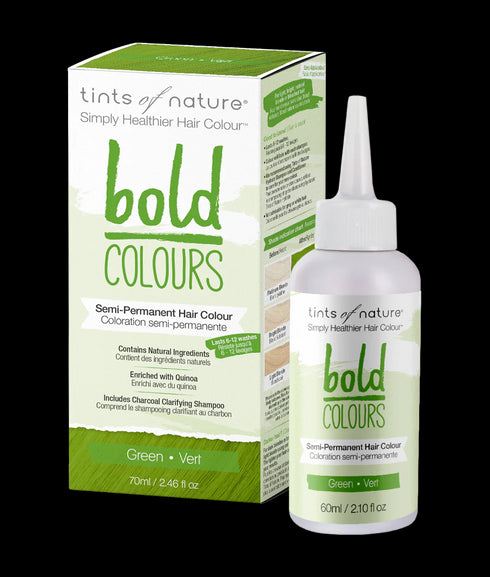 Bold Semi-Permanent Hair Colour Green 70ml-Tints of Nature-Matakana Pharmacy