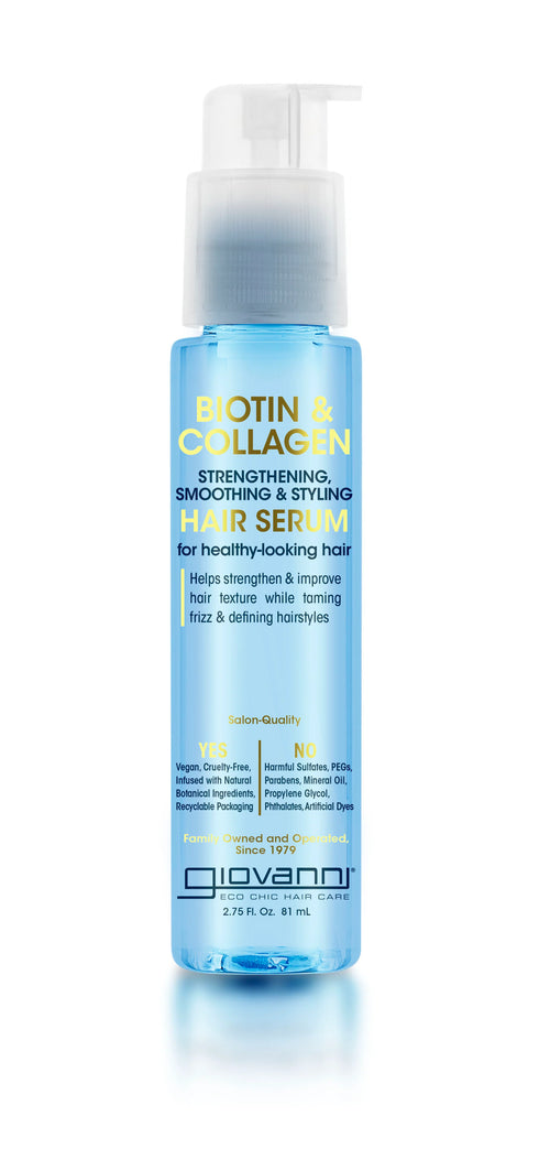 Biotin & Collagen Strength Smooth Smoothing Serum 81ml-GIOVANNI-Matakana Pharmacy