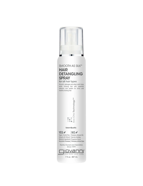 Smooth As Silk Hair Detangling Spray 207ml-GIOVANNI-Matakana Pharmacy