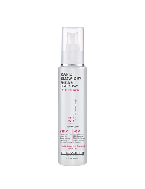 Rapid Blow Dry Shield & Style Spray 118ml-GIOVANNI-Matakana Pharmacy
