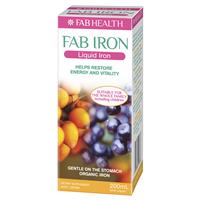 Fab Iron Liquid 200ml-Fab Iron-Matakana Pharmacy