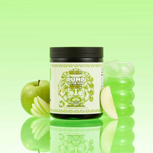 Pump of the Gods Pre-Workout Green Apple 600g-Hercules-Matakana Pharmacy