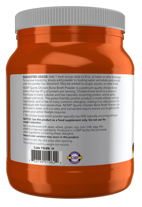 Image of Chicken Bone Broth Powder 544g suggested usage
