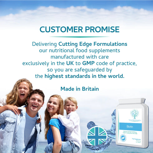 Biotin 10,000 mcg 120 Tablets-Swiss Bioenergetics-Matakana Pharmacy