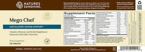 Mega Chelated 120 Tablets-Matakana Pharmacy