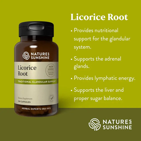 Licorice Root 100 Capsules-Matakana Pharmacy
