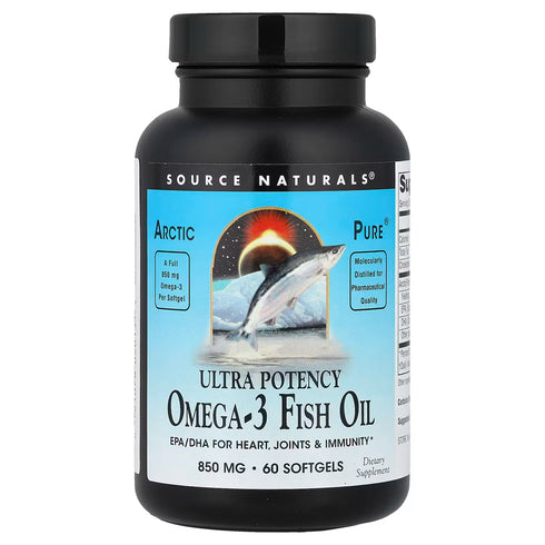 ArcticPure Omega-3 Fish Oil, Ultra Potency 60sg-Source Naturals-Matakana Pharmacy