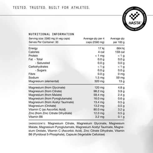Switch HASTA Multi Mag Perform 120 Capsules-Switch Nutrition-Matakana Pharmacy