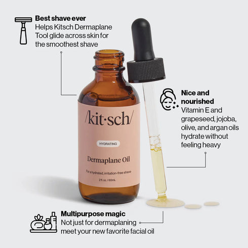 Hydrating Dermaplane Oil 60ml-KITSCH-Matakana Pharmacy