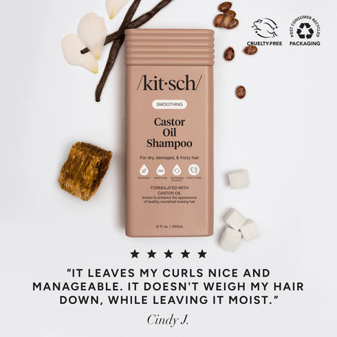 Smoothing Castor Oil Shampoo-KITSCH-Matakana Pharmacy