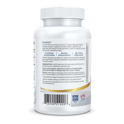 ProDHA Strawberry 120softgelcaps-Nordic Naturals-Matakana Pharmacy