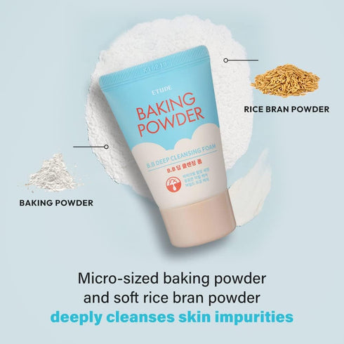 Baking Powder B.B Deep Cleansing Foam Travel Size 30ml-Etude-Matakana Pharmacy