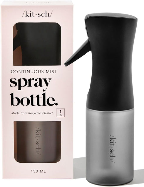 Recycled Plastic Continuous Spray Bottle - Black-KITSCH-Matakana Pharmacy
