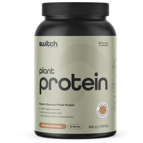 Switch Plant Protein Choc Sea Salt 900g-Switch Nutrition-Matakana Pharmacy
