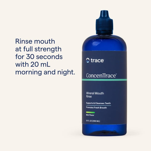 ConcenTrace Mineral Mouth Rinse - Mint 296ml-Trace Minerals-Matakana Pharmacy