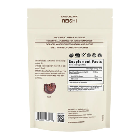 Reishi 415 Powder 45g by Real Mushrooms