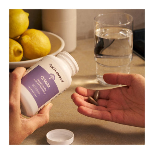 Chaga Extract 120 Capsules by Real Mushrooms