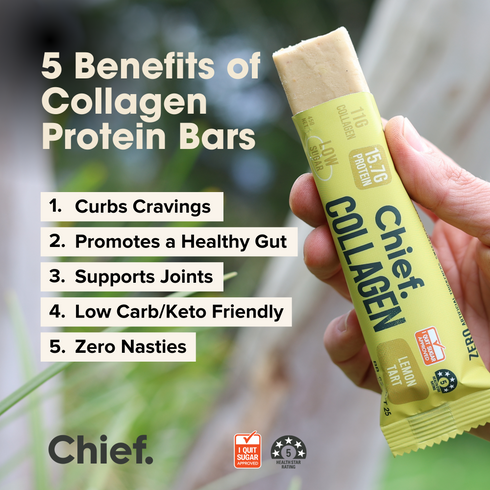 Collagen Protein Bar Lemon Tart 45g-Chief-Matakana Pharmacy