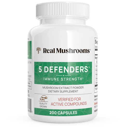 5 Defenders 200 Capsules-Real Mushrooms-Matakana Pharmacy
