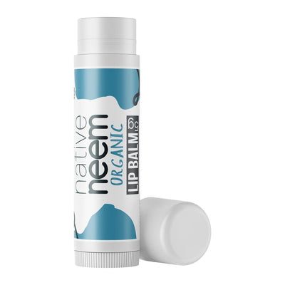 Native Neem Organic Neem Lip Balm 5g stick, front of pack