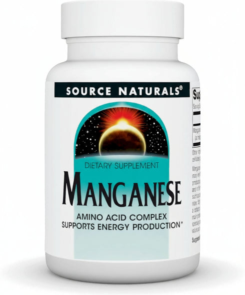 Manganese (10mg) 100t-Source Naturals-Matakana Pharmacy