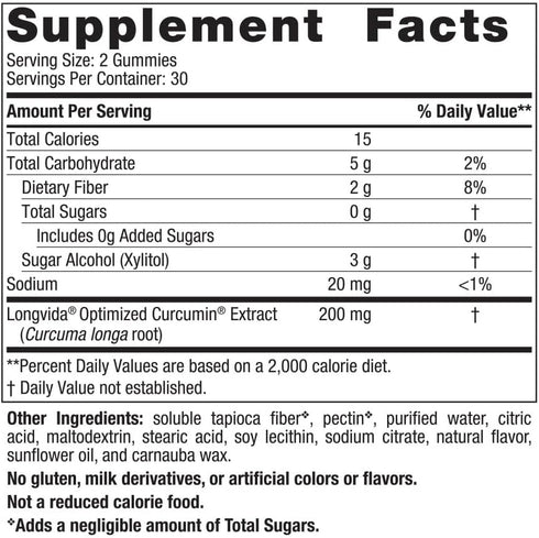 Zero Sugar Curcumin Gummies - Mango 60 gummies-Nordic Naturals-Matakana Pharmacy
