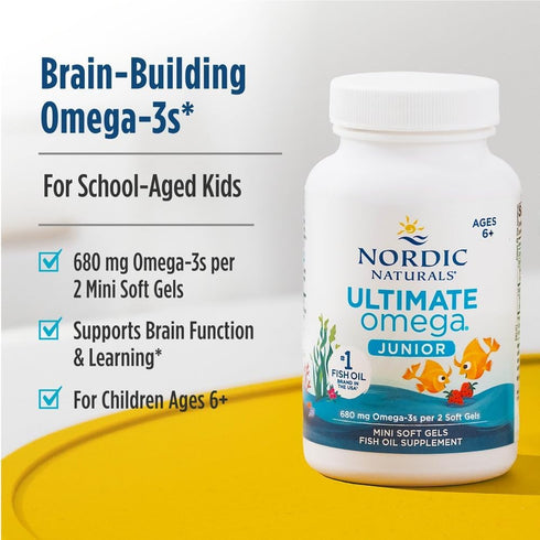 Ultimate Omega Junior - Strawberry 90 Soft Gel Caps-Nordic Naturals-Matakana Pharmacy