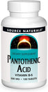 Pantothenic Acid (500mg) 100t-Source Naturals-Matakana Pharmacy