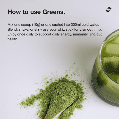 Switch Greens 20 Sachets | Cloudy Apple-Switch Nutrition-Matakana Pharmacy