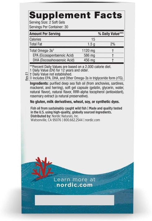 Ultimate Omega 2X TEEN - Strawberry 60 Soft Gel Caps-Nordic Naturals-Matakana Pharmacy