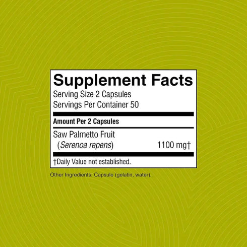 Saw Palmetto 100 Capsules-Matakana Pharmacy