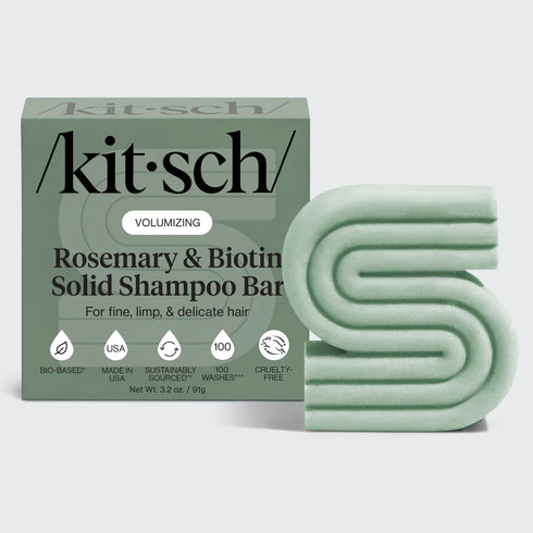 Rosemary & Biotin Volumising Shampoo Bar-KITSCH-Matakana Pharmacy