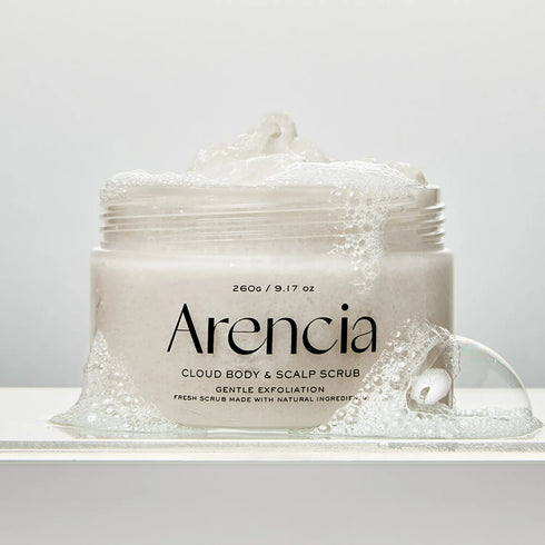 Fresh Cloud Body & Scalp Scrub White Tea & Neroli 260g-Arencia-Matakana Pharmacy