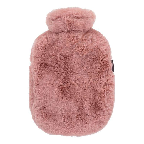Hot Water Bottle with Faux Fur Cover Pink 2.0L-FASHY-Matakana Pharmacy