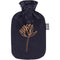 Hot Water Bottle with Plush Cover Flower Black 2.0L-FASHY-Matakana Pharmacy