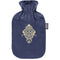 Hot Water Bottle Plush Cover & Embroidery Blue 2.0L-FASHY-Matakana Pharmacy