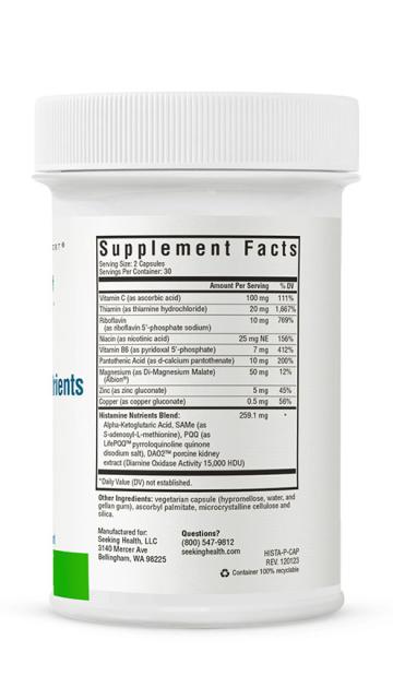 Histamine Nutrients 60 Capsules-Seeking Health-Matakana Pharmacy