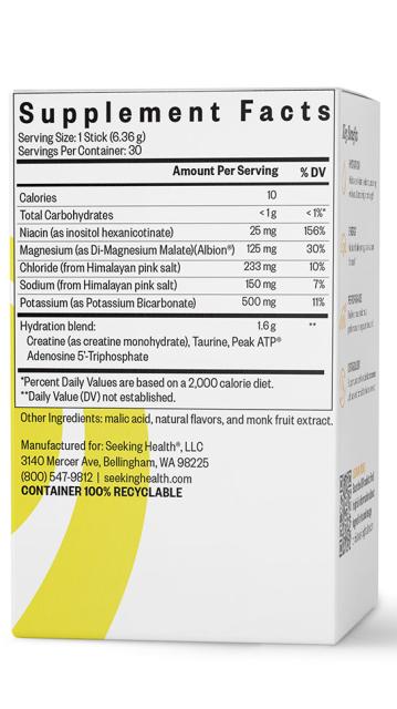 Optimal Electrolytes Lemonade 30 Sticks-Seeking Health-Matakana Pharmacy