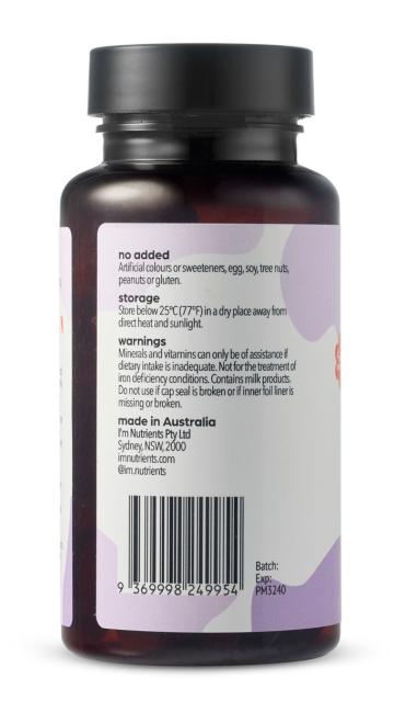 Iron Immunity 60 Tablets-I'm Nutrients-Matakana Pharmacy