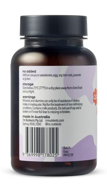 Iron Immunity 30 Tablets-I'm Nutrients-Matakana Pharmacy